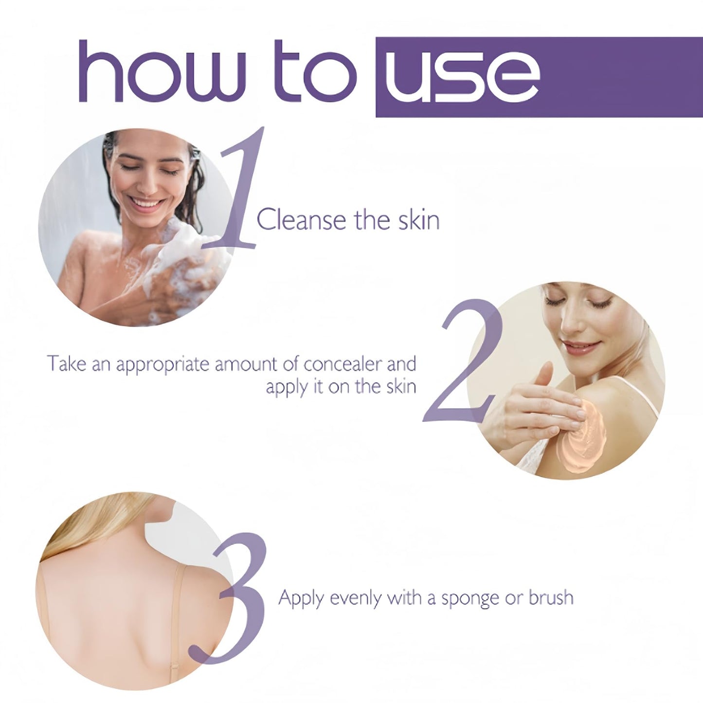 HERBINSOLS All Over Body Complexion Perfector with Brush - Waterproof Body Coverage Perfector Tattoo Cover up Makeup Cream - Long-Lasting Full Coverage Body Concealer Cream for Legs,Body Foundation