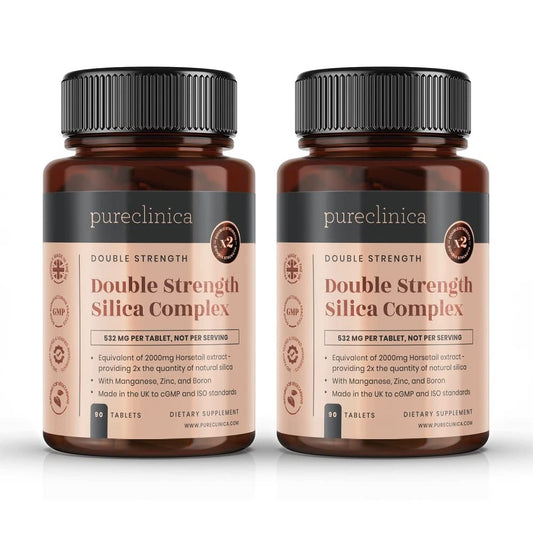 Double Strength Silica Complex – 6 Month Supply! (2000mg Horsetail Extract x 180 Tablets)