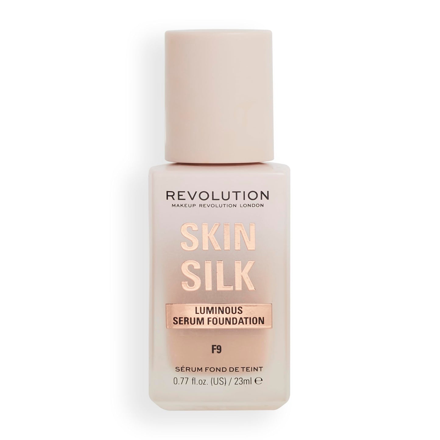 Revolution Beauty London Makeup Revolution, Skin Silk Serum Foundation, Light to Medium Coverage, Contains Hyaluronic Acid, F9, 23ml