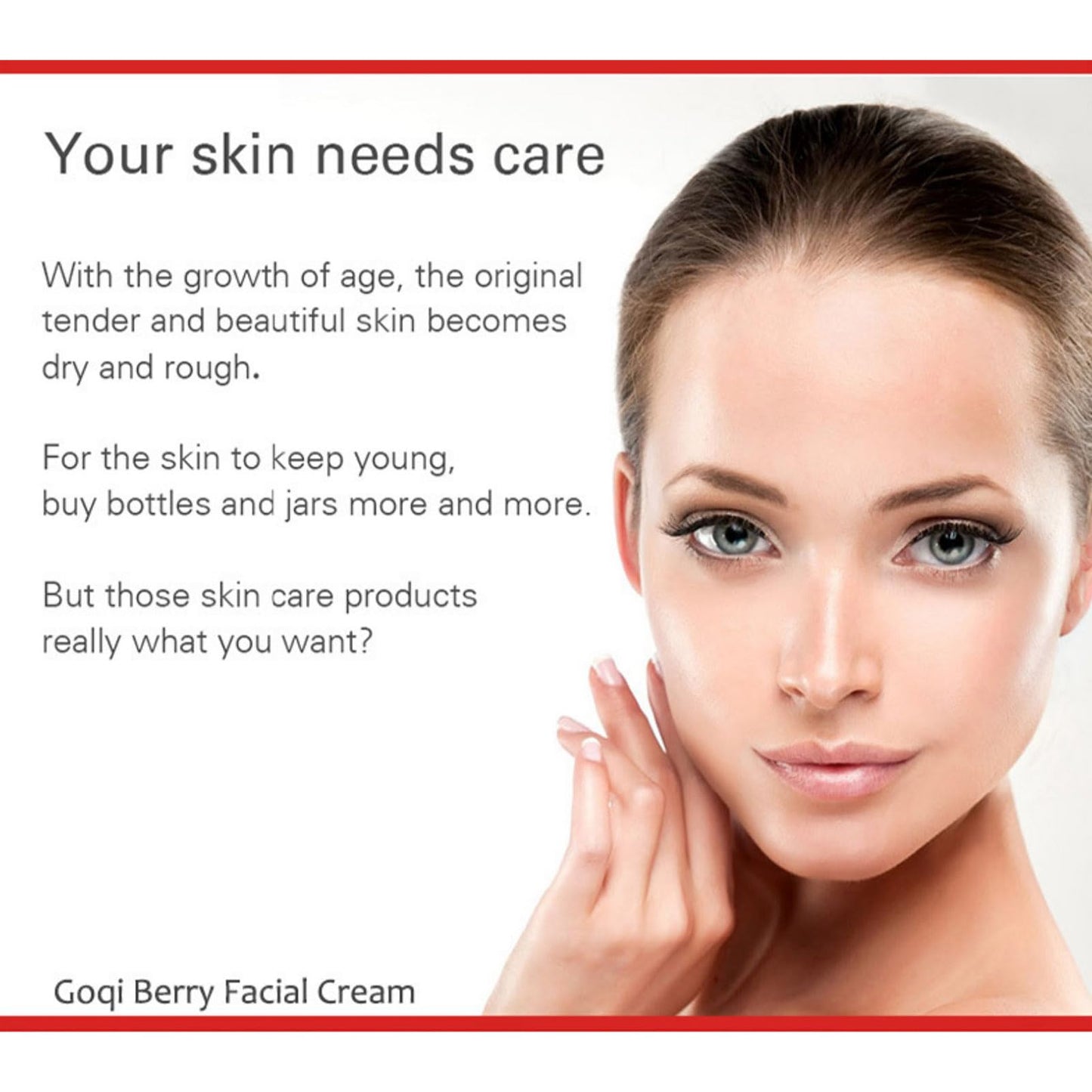 Goji Berry Facial Cream Wolfberry Facial Cream Nourishing Hydrating Skin Lightening Anti-Wrinkle Anti-Aging Skin Care Face Moisturiser 100g