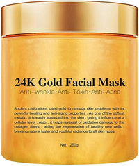 Chenkxin 24K Gold Facial Mask, Gold Peel Off Mask, Rejuvenating Collagen Face Mask For Flawless Skin, Reduces Fine Lines & Wrinkles, Clears Acne, Minimizes Pores, Moisturizes & Firms Up Your Skin, 250g
