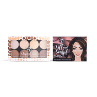 W7 Lift & Sculpt, Shape & Glow Set - 2Pcs Set - Cream Contour & Powder Contour Palette Duo