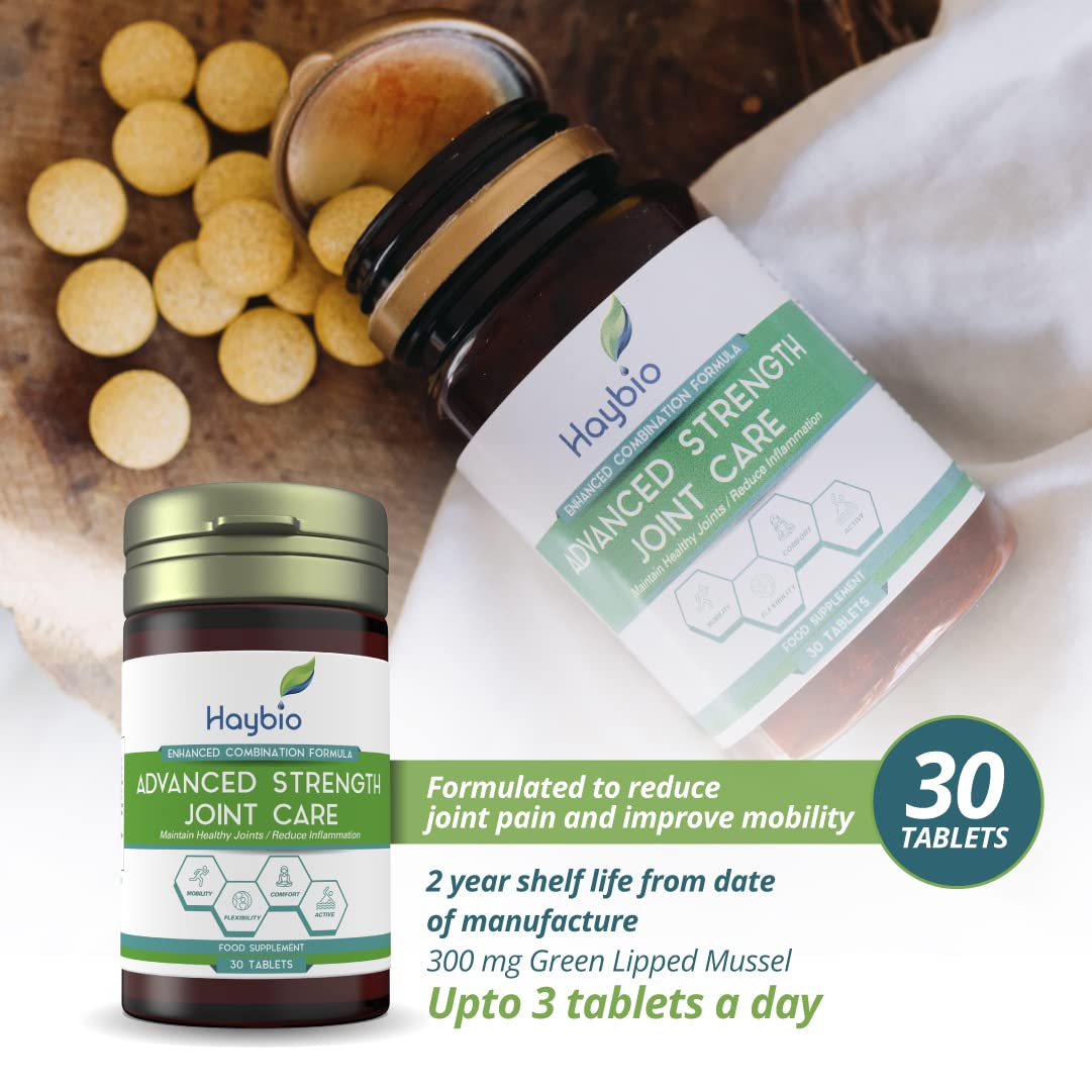 Joint Pain Relief Supplement - Joint Care Formula for Men and Women - for Hip, Knee & Back - Contains Green Lipped Mussel - Collagen - Turmeric - 30 Tabs