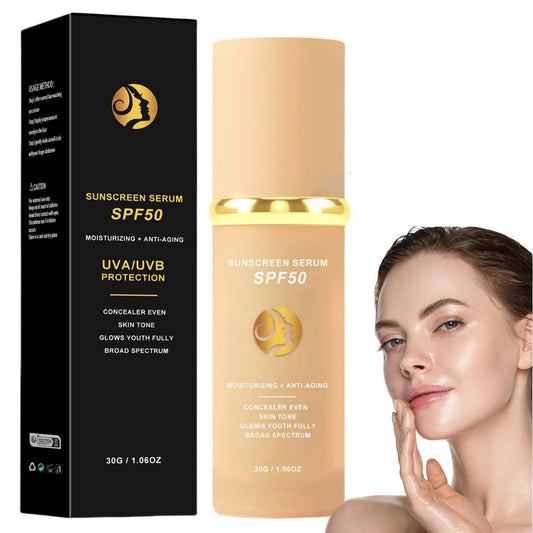 Siyinzu 4 In 1 Foundation Liquid,4 In 1 Moisturizing Full Coverage Liquid Foundation,Sunscreen Serum Spf 50 Founda/tion,Anti-Aging Face Foundations,Foundatio/n For Mature Skin,Color Changing Foundatio/n