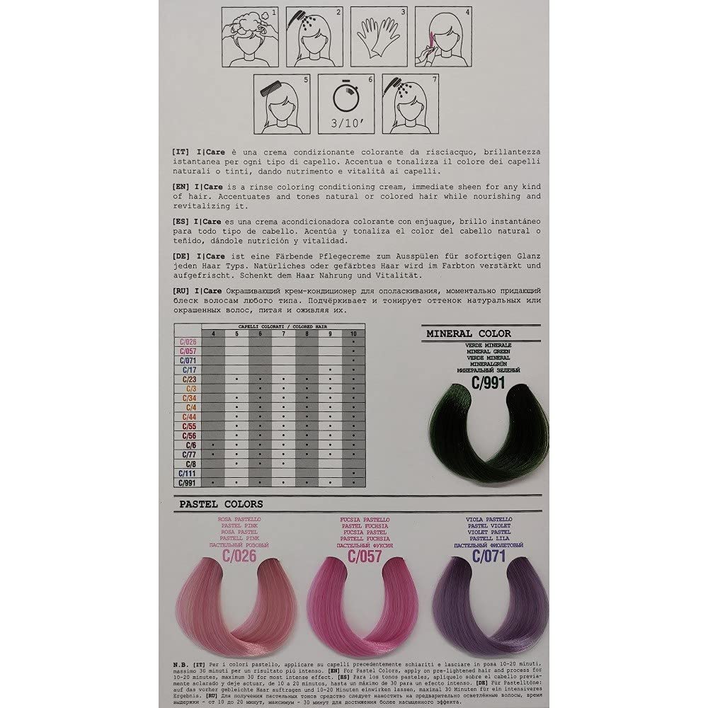 Elgon Green I-Care Pastel Pink C026 Colour Cream 200ml