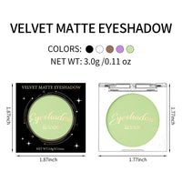Erinde Light Green Eyeshadow, Mini Matte Eye Shadow, Pressed Powder Eye Palette, Long-Lasting Makeup, Ultra-Blendable, Pigmented Color, Vegan Formula, 05