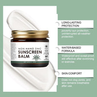 OunTechGlory SPF50 Sunscreen Balm - Natural Tallow Sun Cream for Face & Body - UVA/UVB Protection - Lightweight Sun Balm for Outdoor & Beach - Moisturizing Sunblock