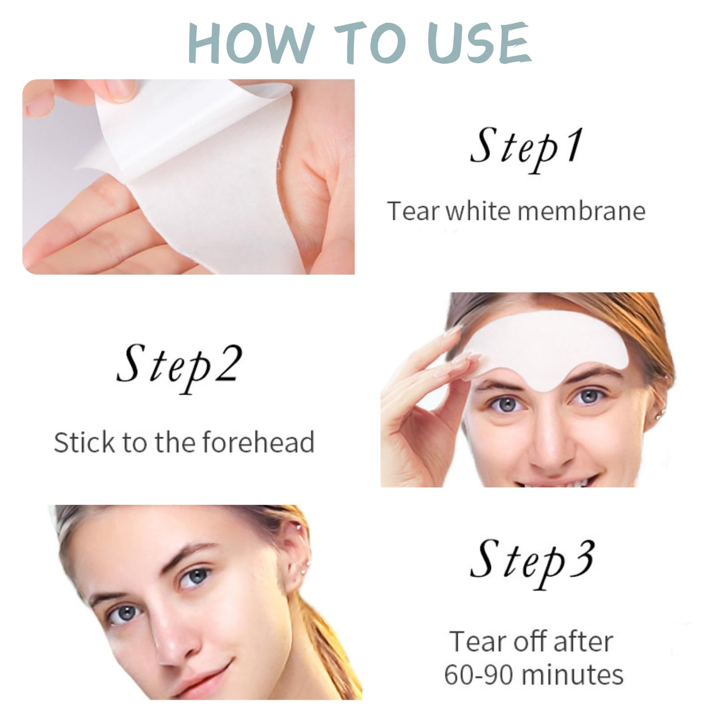 Cureluxe 20 Packs Forehead Wrinkle Patches - Face Wrinkle Patches - Anti Wrinkle Patches with Aloe, Collagen Hyaluronic Acid - Forehead Stick for Facial Lines Remover (2 Boxes)