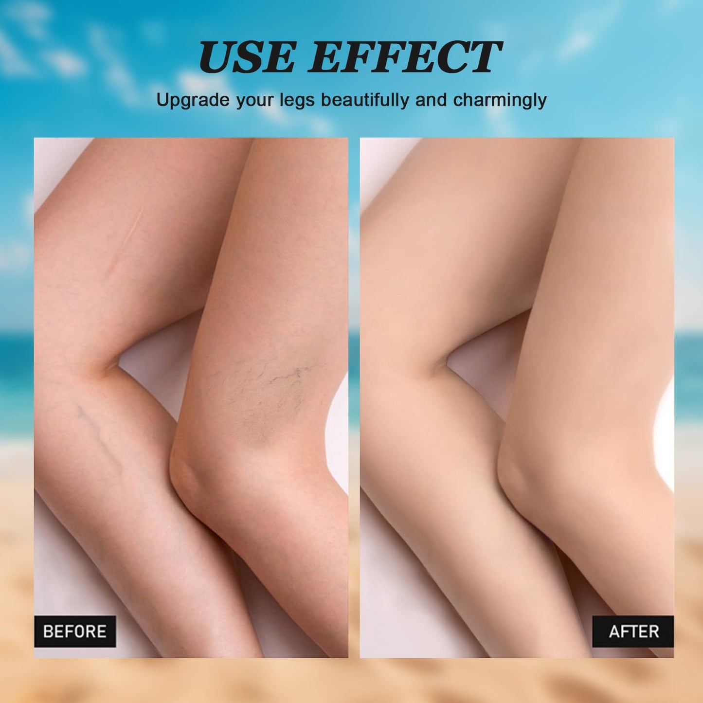 BoloShine Leg Makeup Waterproof, No Transfer Leg Make Up to Cover Veins, Body Scar Tattoo Cover Up, Long-Lasting, Light & Easy Application, Full Coverage Concealer for Women (Light Glow)