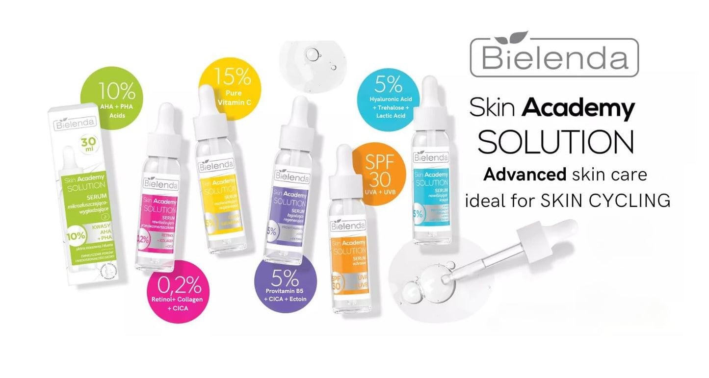 Bielenda Skin Academy Solution Micro-Exfoliating & Smoothing Serum with 10% PHA AHA 30ml