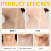 OunTechGlory AH-8 Firming Neck Cream with Hexapeptide for Tightening, Lifting, and Reducing the Appearance of Wrinkles, Fine Lines, and Double Chin - Contains Double Roller for Firming and Lifting Skin