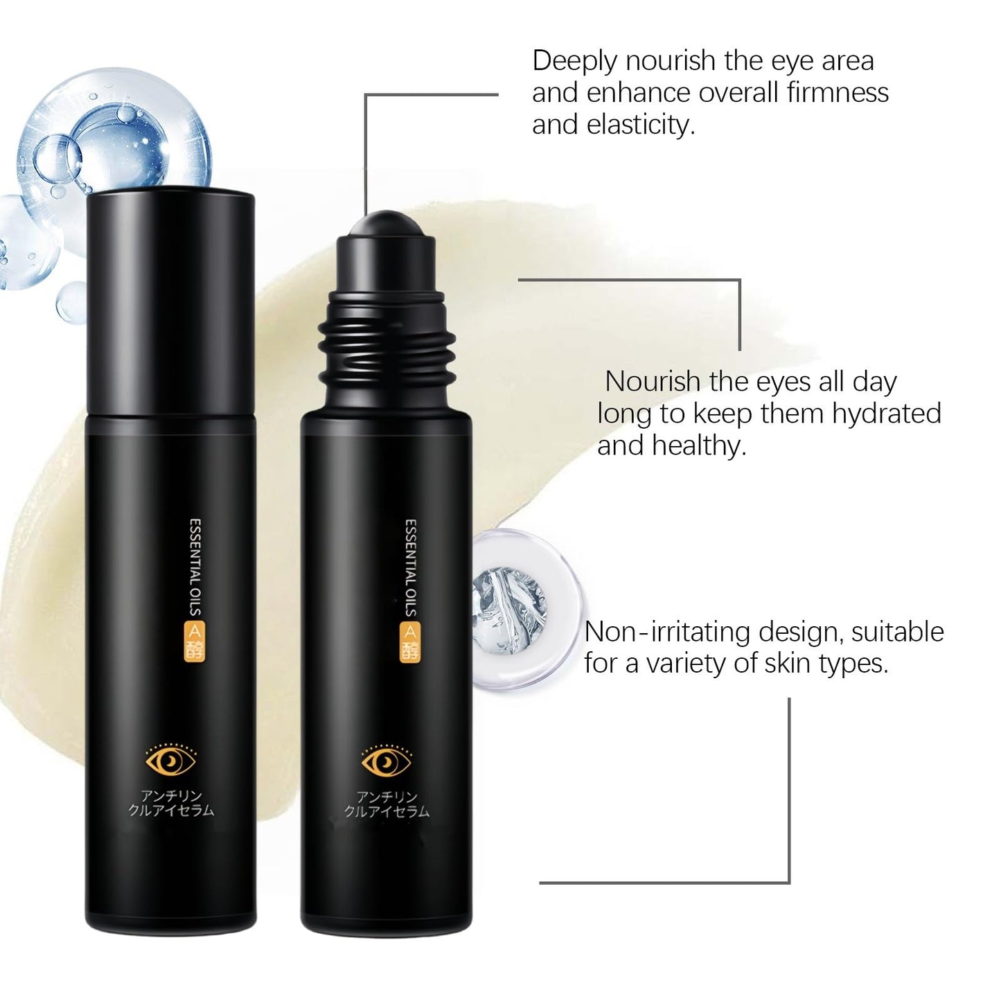 Siyinzu Cooling Eye Repair Stick for Men,Under Eye Cream for Dark Circles,Puffiness and Wrinkles,Hydrating Eye Bag Remover with Peptides and Vitamin C,Portable Eye Roller for Tired Eyes