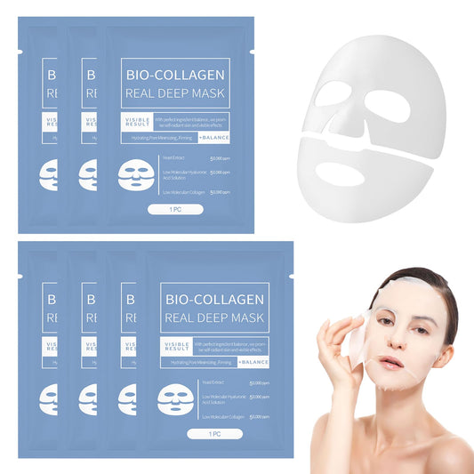 Benaewa 7 Pcs Bio Collagen Face Mask Overnight, Bio-Collagen Real Deep Masks, Hydrating for All Skin Types