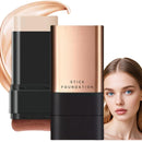 Xinyig 2 in 1- Luxury Anti-Wrinkle Foundation Stick,Double-Head Flawlesss Eraser Foundation Stick with Brush,S/tick Found/ation Makeup,Balance & Even Complexion,Multi-Use Full Coverage(Brilliant White, 01)