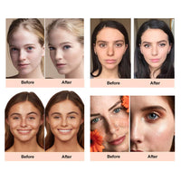 HZZYJ Flawless Colour Changing Foundation, Liquid Foundation Makeup Face ,Liquid Cover Concealer Warm Skin Tone Foundation,Base Nude Face Moisturizing SPF 15 for All Skin Types