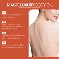 DAMIGHT Magic Body Oil Firming, Magic Luxury BodyOil, Glow Remedy Oil for Women, Deep Hydration & Skin Tightening, Glow Essence Firming Lotion for All Skin Types (E)