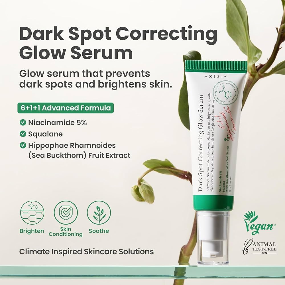 Generic AXISDark Spot Correcting Glow Serum, 5% Niacinamide, Squalane, Sea Buckthorn Extract, Vegan Formula