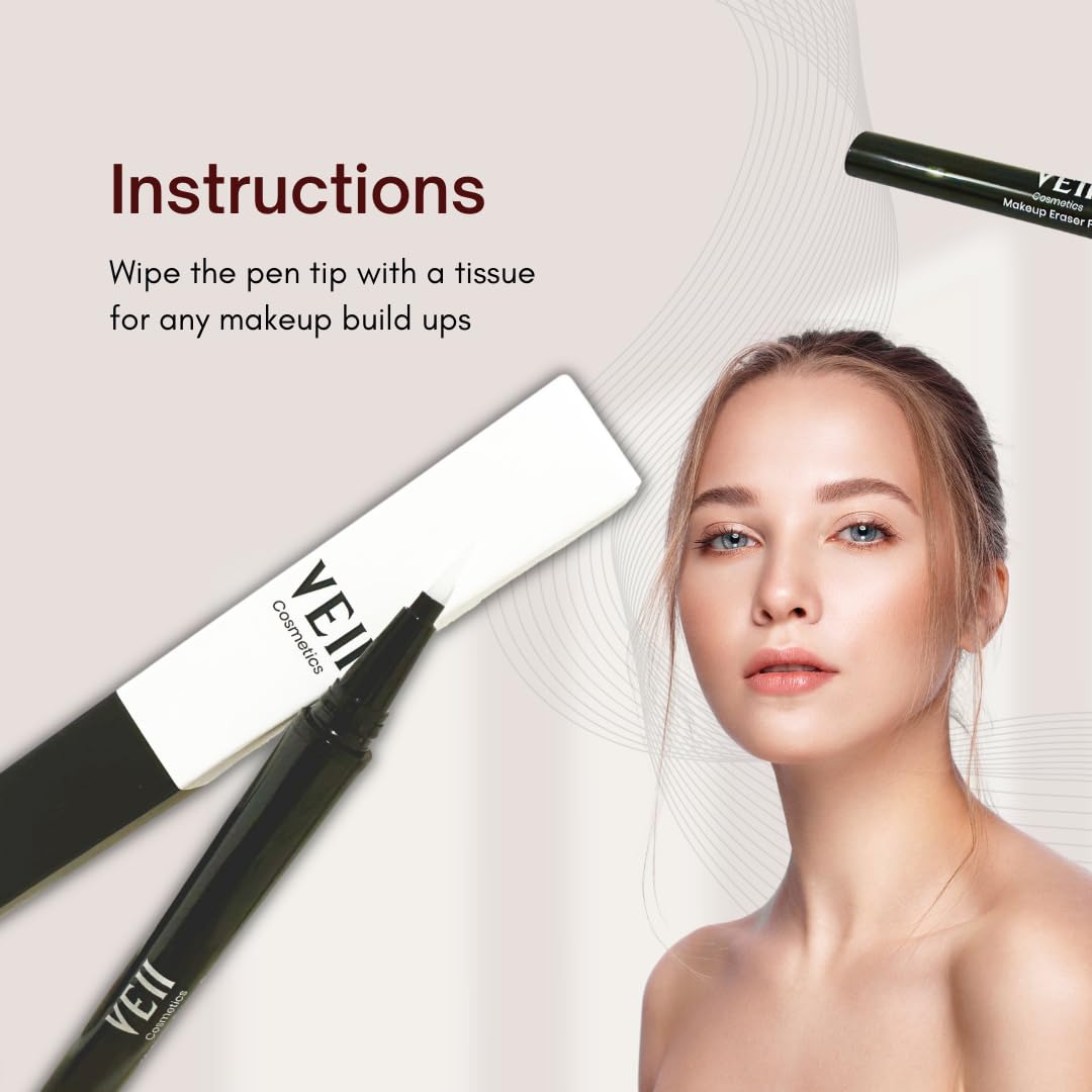 Generic Eye Makeup Remover Pen, Makeup Remover Eraser for Instant Touch-Ups of Stray or Smudged Eyeliner, Lipstick, & More, Travel-Friendly Make up Remover Pen, Eyeliner Eraser Pen