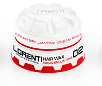 Lorenti Tokyo & Seoul Hair Styling Cream Brilliantine Wax | Shine Light Hold | No: 02 Cream Wax 150 ml