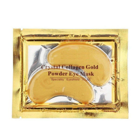 NYKKOLA' Hitece Anti Aging Crystal 24K Gold Powder Gel Collagen Eye Masks Sheet Patch (10 Pairs) by Hitece