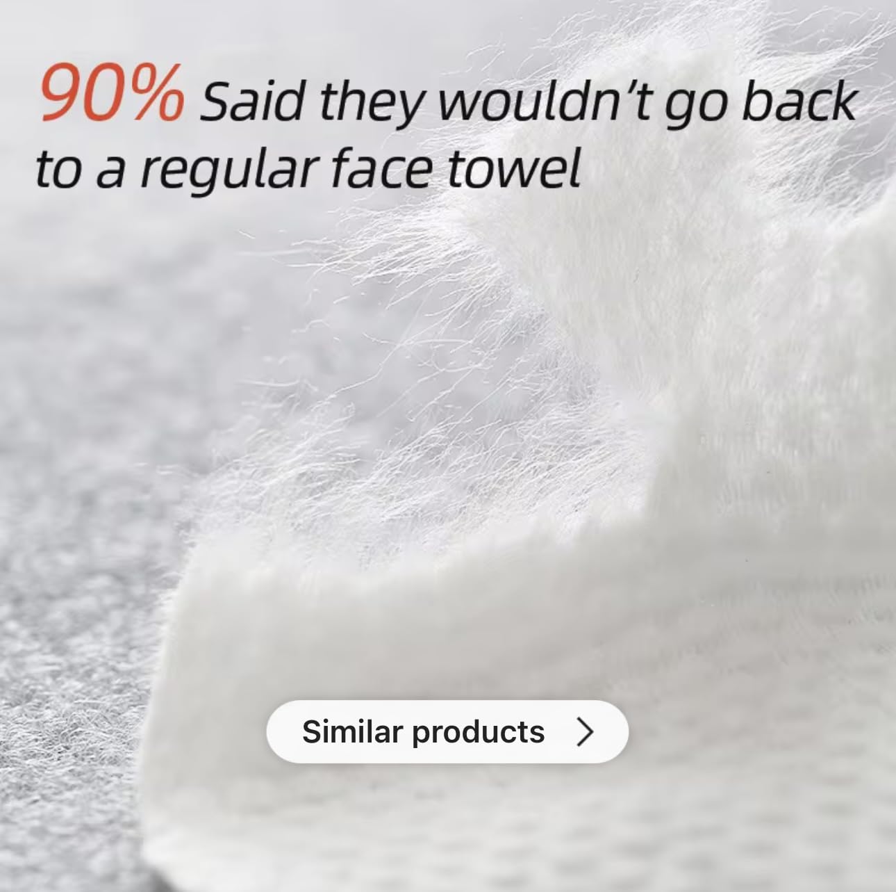 Clean Skin XL Face Towels, 50 Count, Biodegradable, Dual-Textured, Vegan, 25 * 30cm