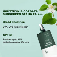 Heartleaf Silky Moisture Sun Cream Spf 50 Pa++++, Sunscreen Spf 50 Face Moisturiser For Sensitive Skin – Hydrating & Non-Greasy Face & Body Sunscreen, Korean Skincare, Low White Cast