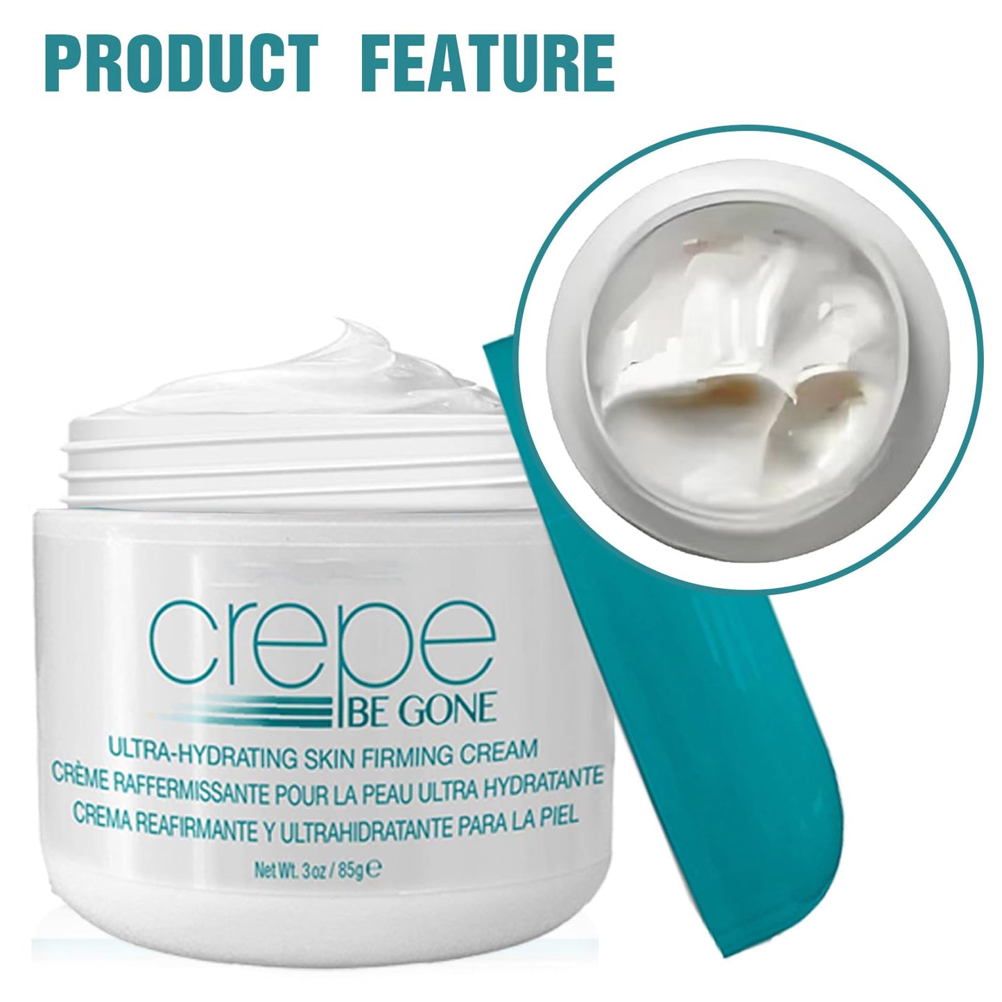 FunnAura Crepe Be Gone Body Souffle, Neck Firming Cream, Skin Tighten and Lift Neck Cream for Anti Wrinkle and Hydration