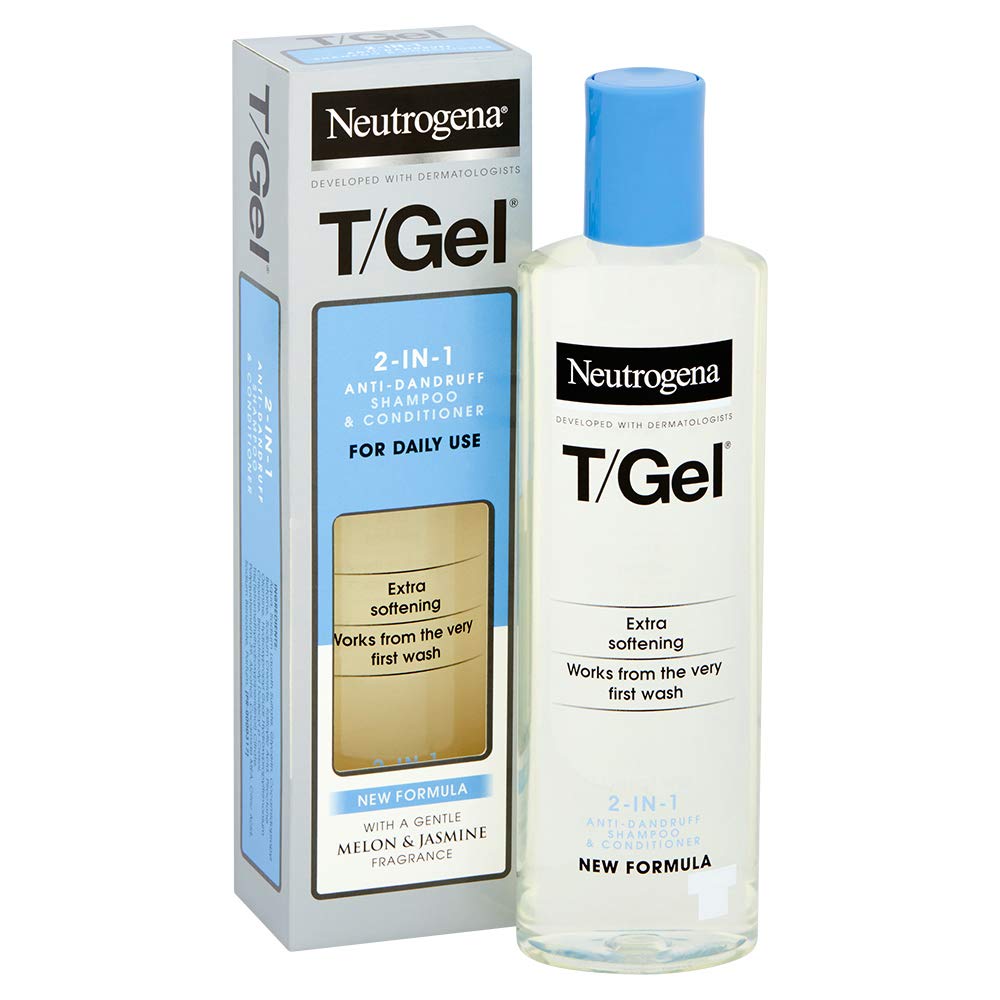 Neutrogena T/Gel 2-in-1 Anti-Dandruff Shampoo Plus Conditioner, 250 ml