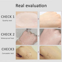 SHEBEEDO Color Changing Foundation,Seamless Tone-Matching,Long-Lasting Hydration Nourishment, Liquid Makeup Base Nude Face Cover Concealer Cream, Warm Skin Tone Moisturizing Cover, 30 mL(2Pcs)