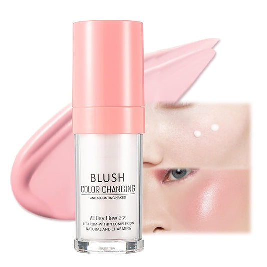 Maggikey Temperature-Activated Blush: Color Changing Cream Blush for Long-Lasting, Waterproof Cheek Color - 30ml