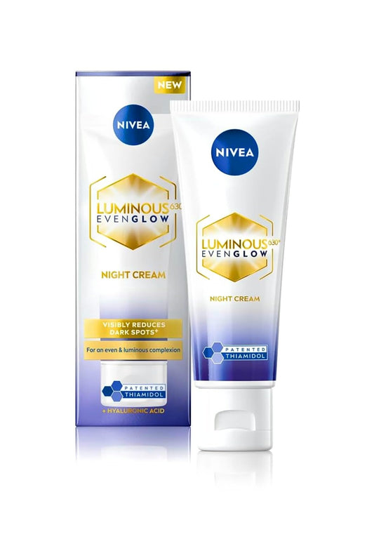 NIVEA Luminous 630 Even Glow Night Cream, 40ml
