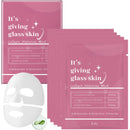5PCS Glass Skin Collagen Mask - Deep Hydration Face Mask - Korean Skincare Face Masks for Firming & Moisturising - Collagen Face Mask Overnight, Reduce Fine Lines & Wrinkles, Firming