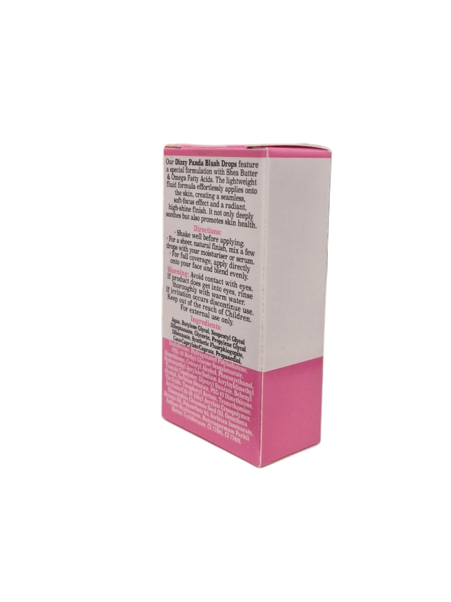 Dizzy Panda Blush Drops - Blush Radiance with Shea Butter & Omega Fatty Acids, 30ml