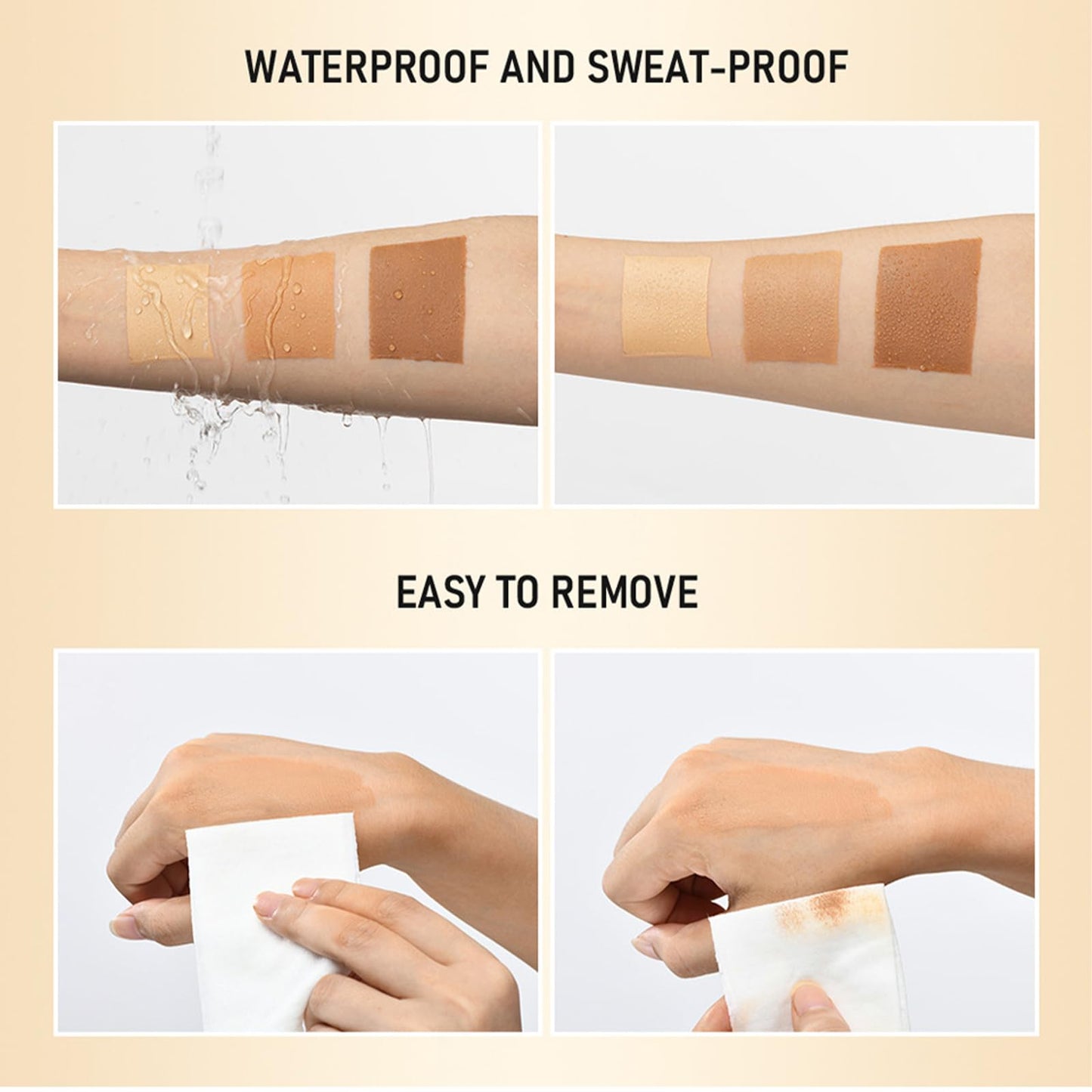 Leg Makeup To Cover Veins, Self Tanning Lotion, Gradual Tan Moisturiser, Body Makeup, Skin Firming Body Cream | Lightweight, Waterproof Formula | Long-Lasting Tan & Even Skin Tone