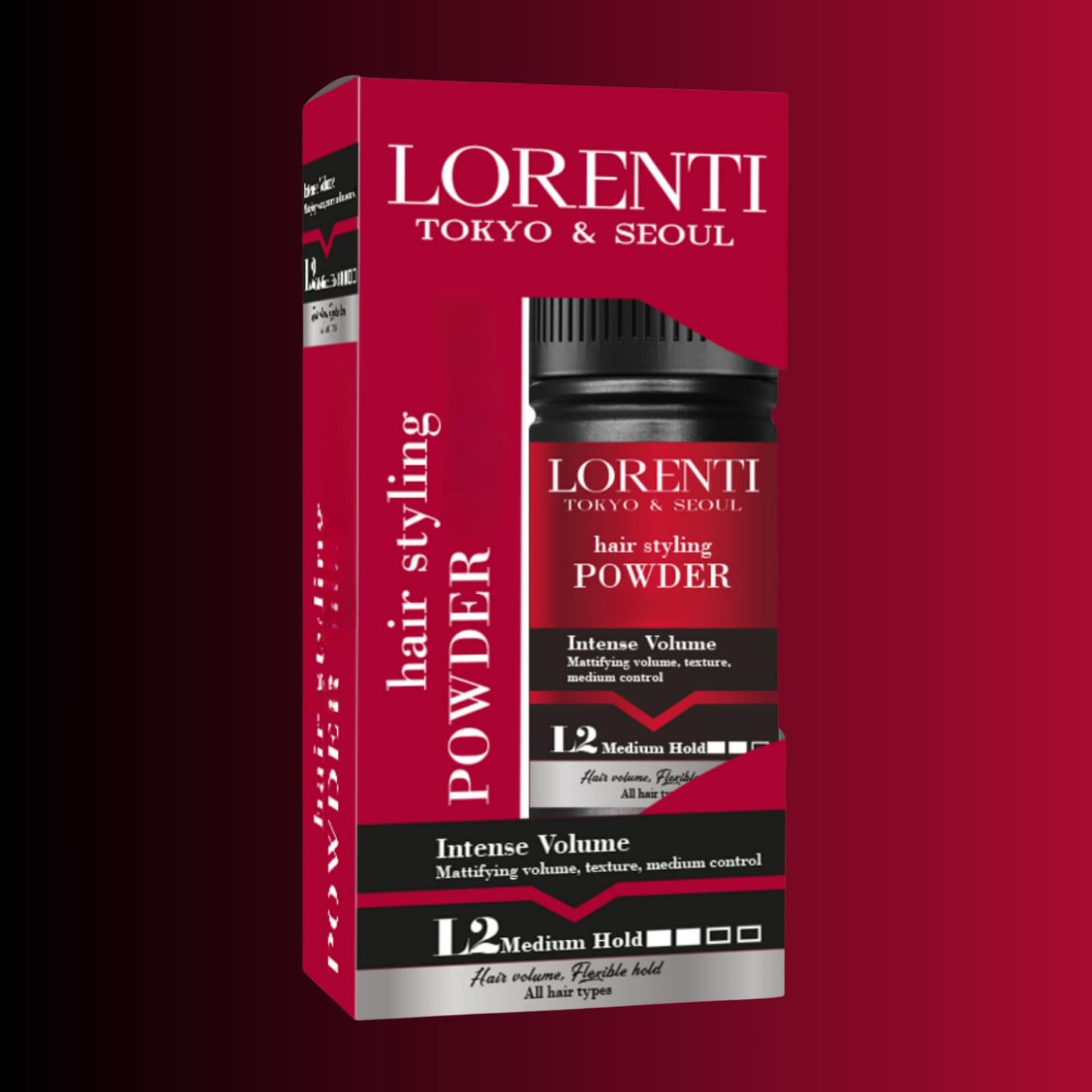 Lorenti Hair Styling Powder Wax L2 | Intense Volume | Mattifying Volumizing Texturizing | Medium Hold 20gr