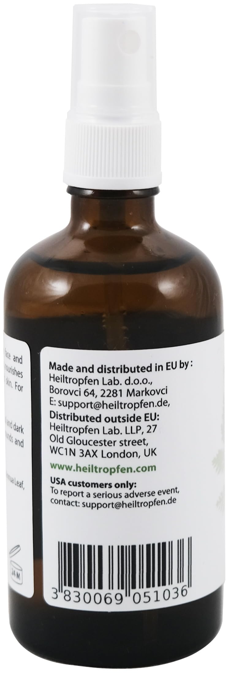 Sweet Wormwood Hydrosol - Hydrolat 3.4 fl. oz. - 100 ml | 100% Natural ingredients Hydrolate | Rehydrate Refresh Soothe your skin | Heiltropfen®