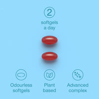 Vegan Omega 3 Capsules - High Strength DHA from Algae Oil 500mg - Algae Omega 3 Vegan with Flaxseed Oil, Astaxanthin, Vitamin E - 60 Easy to Swallow Softgel Tablets - Sustainable Vegetarian Supplement