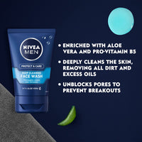 NIVEA MEN Deep Cleaning Face Wash Protect & Care (100 ml)