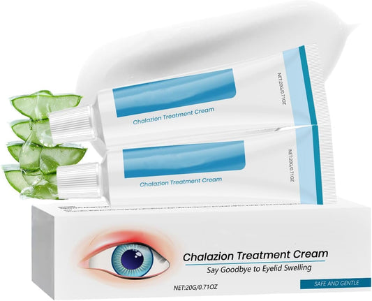 MINSHZEE Chalazion and Blepharitis Eye Cream - soothes eyelid swelling, redness and irritation - treats blisters, bags and dry chalazion - a gentle eye cream for daily eye care 2pcs
