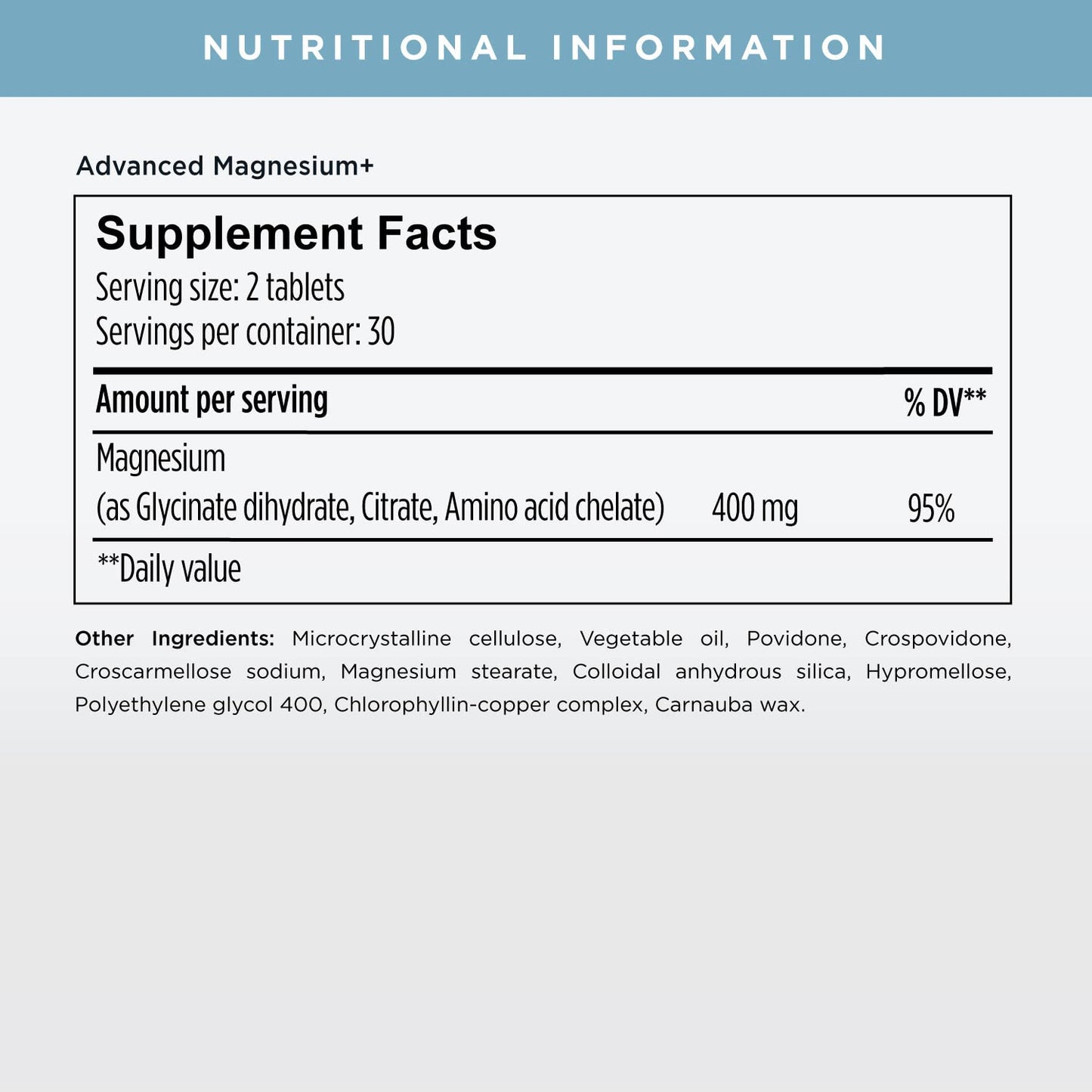JSHealth Vitamins Advanced Magnesium Supplements with Magnesium Glycinate & Citrate for Muscle Relaxation (60 Tablets)