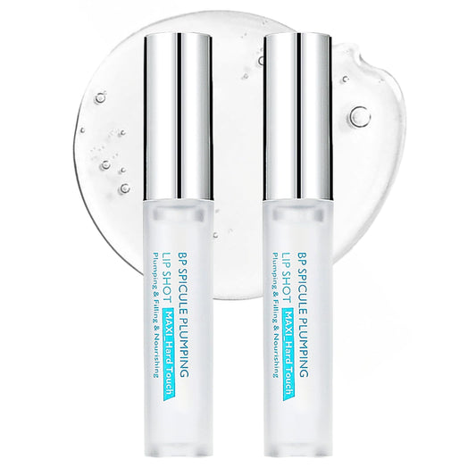 Lumiter 2PCS Spicule Lip Plumping Lip Gloss Clear, Lip Plumper Extreme, Hydrate & Volumize Lip Plumper, Plumping Lip Oil, Hyaluronic Acid & Peptides Visibly Smooth Lip Wrinkles