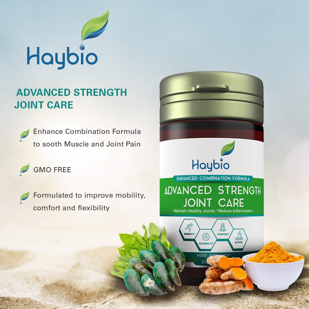 Joint Pain Relief Supplement - Joint Care Formula for Men and Women - for Hip, Knee & Back - Contains Green Lipped Mussel - Collagen - Turmeric - 30 Tabs