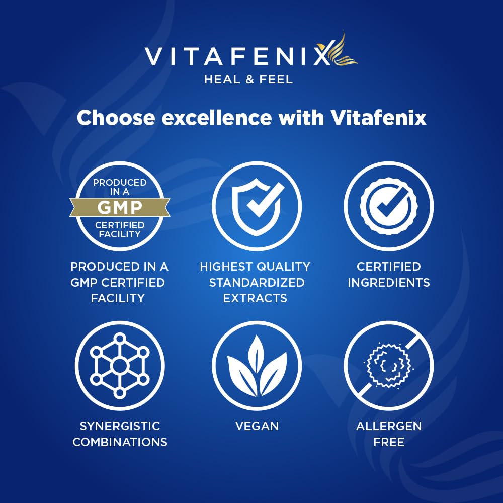 vitafenix Vitafenix Liver Support & Detox Supplement Capsules – High Strength Sulforaphane from Broccoli Sprout Extract, Milk Thistle, Dandelion, Artichoke and Alpha GPC – 60 Vegan Capsules