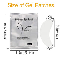 Under Eye Gel Pads, Jiasoval 50 Pairs Isolation Eyelash Extension Pads Lint Free Eyelash Patches, Under Eye Patches Hydrogel Eye Pads For Lash Extensions