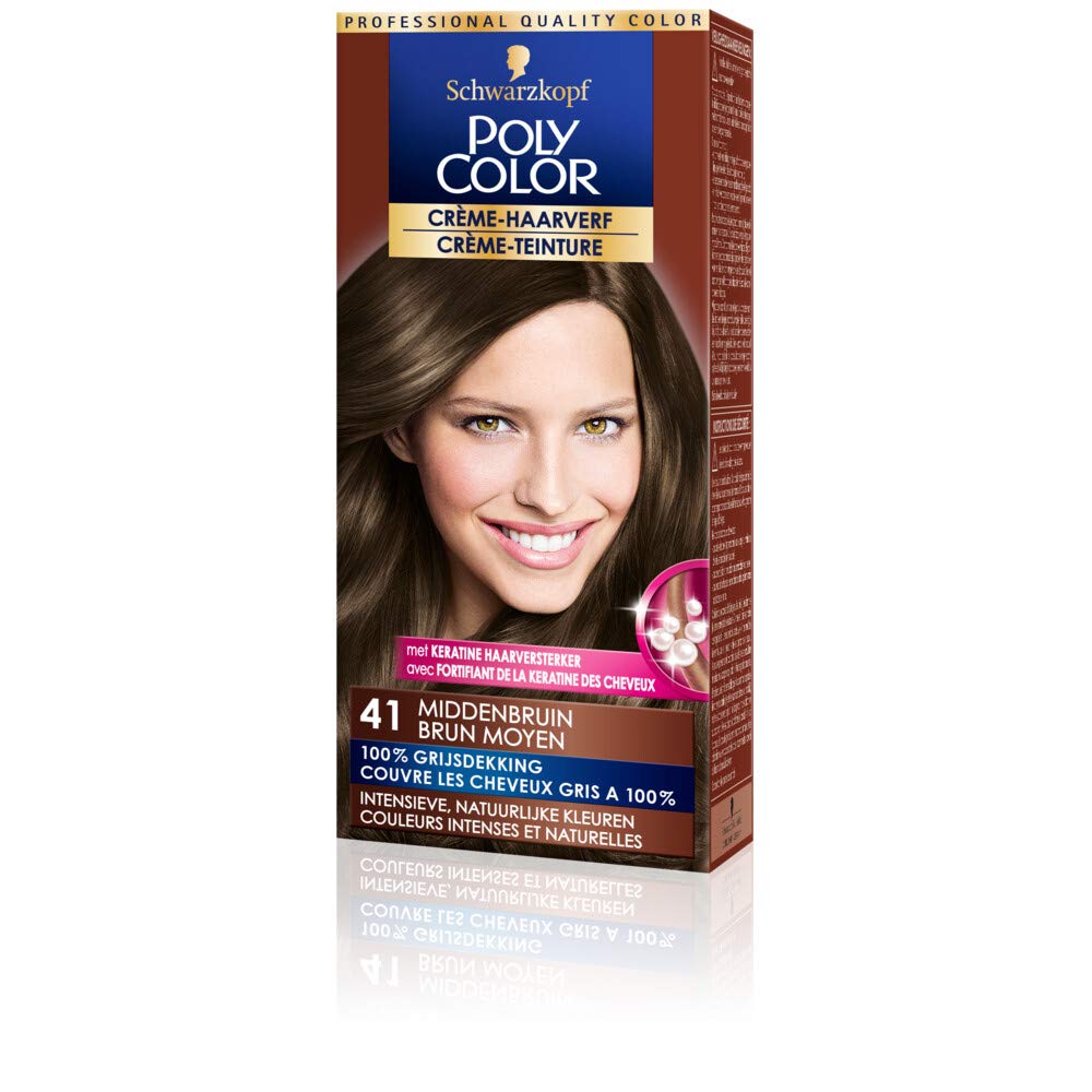 Schwarzkopf Poly Color Hair Colour 41 Medium Brown
