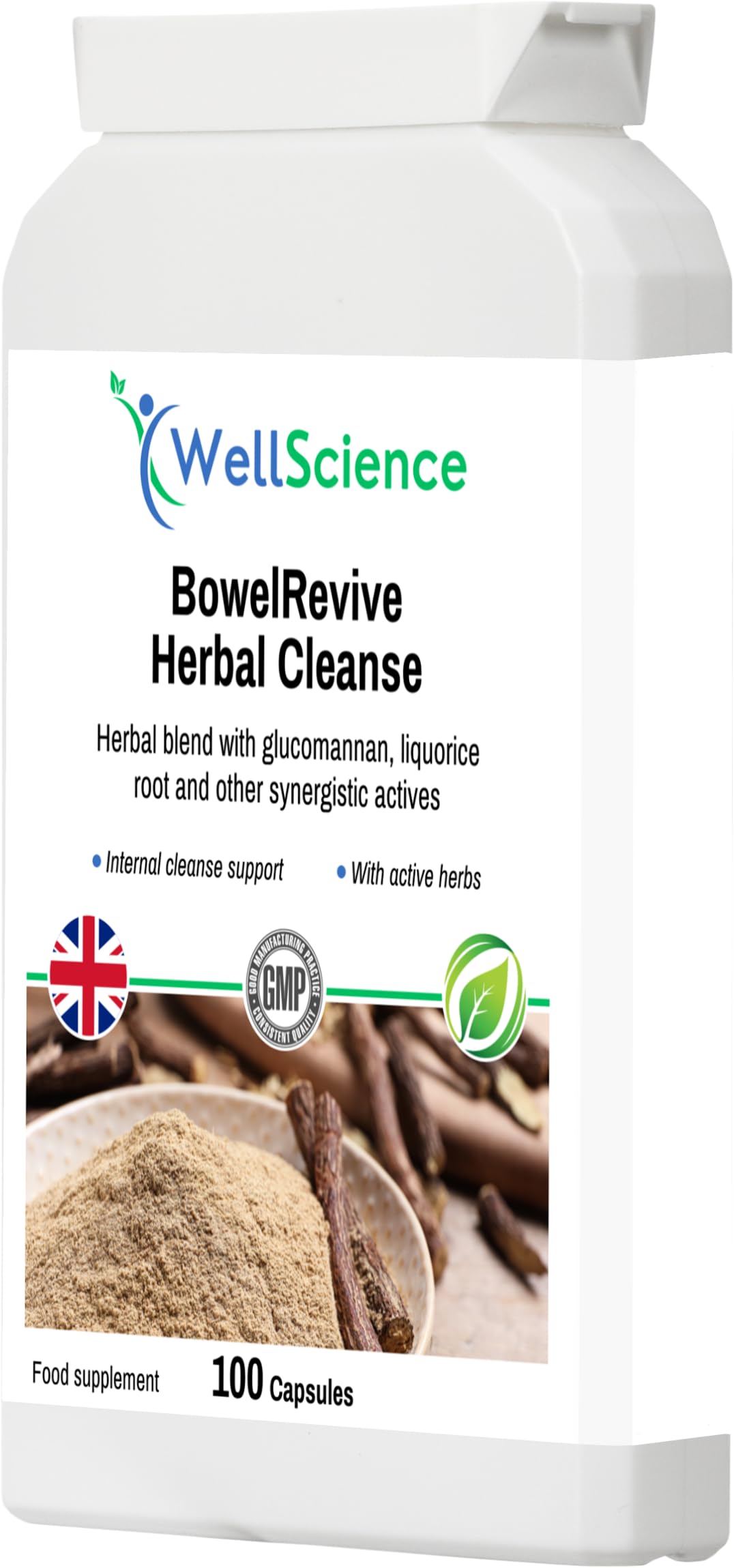 WellScience BowelRevive Herbal Cleanse - Supports Digestive Health, Enhances Regularity, Detoxifies & Boosts Colon Health