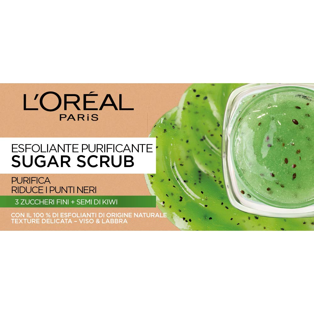 L'Oreal sugar scrub facial purifying exfoliating 50 ml