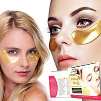 Infinitive Beauty - 3 x Pack New Crystal 24K Gold Powder Gel Collagen Eye Mask Masks Sheet Patch, Anti Ageing Aging, Remove Bags, Dark Circles & Puffiness, Skincare, Anti Wrinkle,