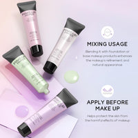 Xunzhi Green Colour Corrector Primer,Correcting Face Primer,Anti-Redness Cream for Face,Makeup Primer for Red Skin,Hydrating and Anti-Redness Makeup Base,Long-Lasting Grips Makeup,Balance Skin Tone