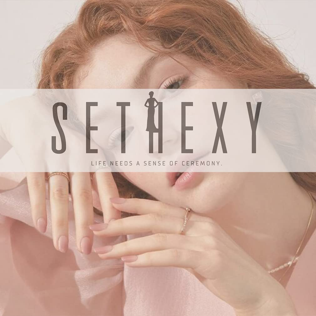 Sethexy Short Square Natural Pink False Nails Glossy Pure Color Collection Press on Nails 24Pcs Full Cover Acrylic Stick on Nails for Women and Girls